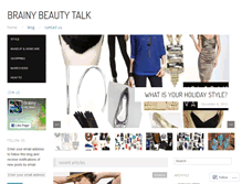 Tablet Screenshot of brainybeautytalk.com